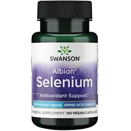 Селен Swanson Chelated Selenium Complex 200 мкг 90 капсул (100-36-4829190-20) - мініатюра 2