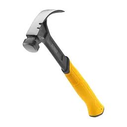 Молоток DeWALT CURVE-CLAW, суцільнометалевий, 454 г, з гвоздодером. (DWHT51002-0) - мініатюра 3