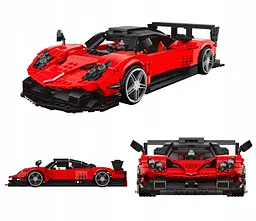 Конструктор машина MOULD KING Pagani Zonda R пагані зонда для дітей та дорослих 1278 деталей - мініатюра 3