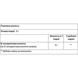 D-аспарагінова кислота Haya Labs D-Aspartic Acid Sports 200 г - мініатюра 2