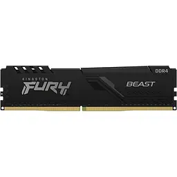 Модуль пам'яті DDR4 Kingston FURY Beast 8 ГБ 3600 МГц чорний (KF436C17BB/8) [176344]