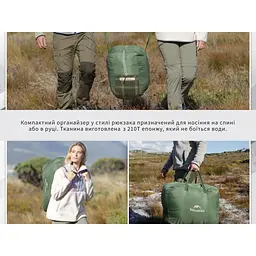 Спальний мішок двомісний із подушками Naturehike CNK2350WS019, зелений - мініатюра 12