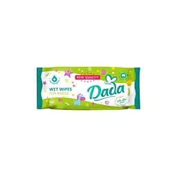 Дитячі вологі серветки Dada з екстрактом алое, 60 шт (4820174980375)