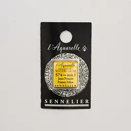Акварельна фарба Sennelier, полукювета, S1, Основний жовтий (Primary Yellow)