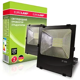 Прожектор Eurolamp Euroelectric LED з радіатором чорний (LED-FLR-SMD-100) - мініатюра 2