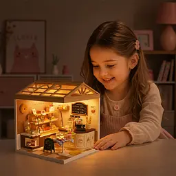 Конструктор-румбокс Mini House серії Інтер'єр - Пекарня з підсвічуванням (8011) - мініатюра 7