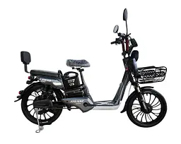 Електровелосипед двомісний Corso Atlant  (800W,48V,20Ah) +кошик Сірий
