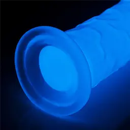 Фалоімітатор неоновий Lumino Play Dildo 21 см синій - мініатюра 6