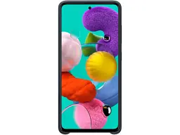 Чохол-накладка Samsung Silicone Cover для Samsung Galaxy A51 SM-A515 Black (EF-PA515TBEGRU) - мініатюра 1