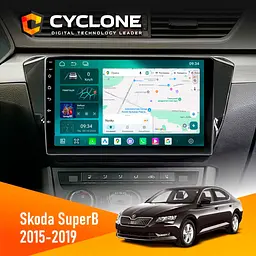 Штатна магнітола Skoda SuperB 2015-2019 Cyclone C10-013 4x64 DSP 4G Cyclone (НФ-00006368)