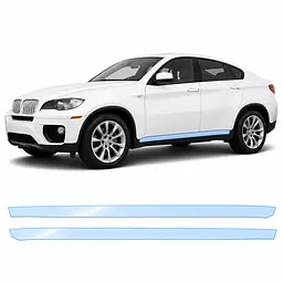Антигравійна захисна бронеплівка за лекалами для BMW X6 E71 2008-2014 - нижня зона кузова та пороги