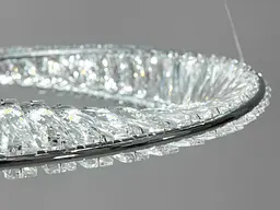 Люстра кільця з кришталем до 35 м² 175 Вт Diasha 548/1000+600CH - мініатюра 2
