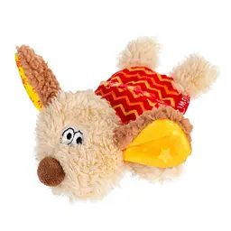 Іграшка для собак Собачка з пищалкою GiGwi Plush текстиль пластик 13 см