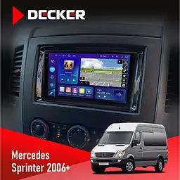 Штатна магнітола Mercedes-Benz Sprinter (W906) 2006+ Decker D9-005 4x64, DSP, 360, 4G, 2k Decker (НФ-00003712)