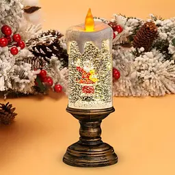 Світильник-декор новорічний Свічка HC-G032 LED USB AAх3 (10.5x10.5x30см) - мініатюра 2