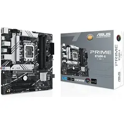 Материнська плата LGA1700, Asus PRIME B760M-A-CSM, B760, 4xDDR5, Int.Video(CPU), 4xSATA3, 2xM.2, 3xPCI-E 4.0 x16, Realtek 7.1, Realtek 2.5Gb, 5xUSB3.2/7xUSB2.0, HDMI/DP, MicroATX