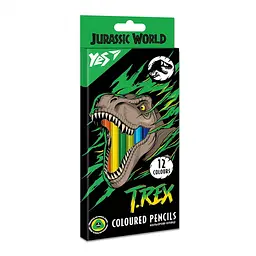 Олівці кольорові Yes Jurassic World, 12 кольорів, 290669