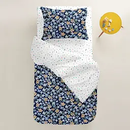 Дитяча постіль без простирадла BLUE FLOWERS COSAS (4822052098103) - мініатюра 2