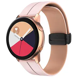 Силіконовий ремінець Classy для Smart Watch 20mm Pink / Beige