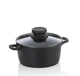 Каструля з кришкою Kela Atura 15171 24 см 3.2 л чорна