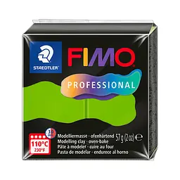 Полімерна глина Fimo Professional, 57 г., Зелена світла, (8040-51)