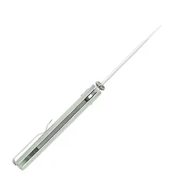 Ніж складаний туристичний SRM Terrier 258L-GC (9.3 см) D2 / G10 біло-зелений - мініатюра 3