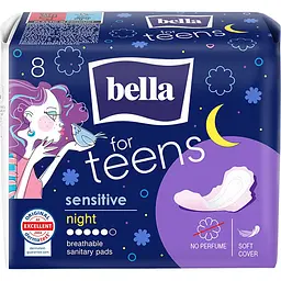 Прокладки гігієнічні Bella for Teens Sensitive Night 8 шт.