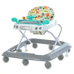 Ходунки Bambi до 15 кг матеріал комбінований 71x62x54-58 см Сірий (KH-156-H-30)