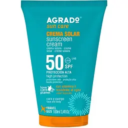Крем для тела Agrado Protector Solar Crema солнцезащитный SPF 50 в тубе 100 мл