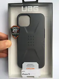 Оригінальний протиударний чохол UAG Civilian для iPhone 13/14 Silver (11317D113333) - мініатюра 5