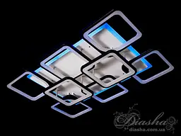 Світлодіодна люстра Diasha 8060/6+2BK LED 3color dimmer - мініатюра 4