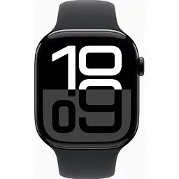 Смарт-годинник Apple Watch Series 10 GPS 46mm Jet Black Alu. Case w. Black Sport Band - S/M (MWWP3) - мініатюра 2