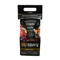 Набір Savory All Breed Steril Turkey для собак, 1 кг + ласощі