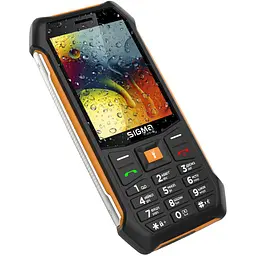 Мобільний телефон Sigma mobile X-style 323 RAIN Black/Orange UA-UCRF (4827798885727) [160999] - мініатюра 2