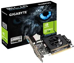 Відеокарта Gigabyte GT 710 2Gb (GV-N710D3-2GL) (GDDR3, 64 bit, PCI-E v2.0) - мініатюра 2