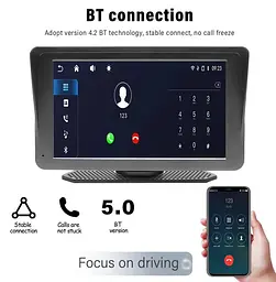 Портативний екран 7" з CarPlay XPRO 701W (44581-701W_1504) - мініатюра 2