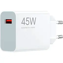 Мережевий зарядний пристрій Xiaomi Turbo Charging 45W USB-A (BHR07SLEU) [132392]