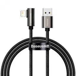 Кабель Baseus Legend Series Elbow Fast Charging Data Cable USB to Lightning 2.4A 2m CALCS-А01 Black