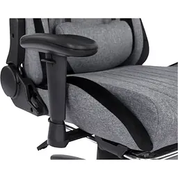 Геймерське крісло GT Racer X-2534-F Fabric Gray/Black Suede [121429] - мініатюра 10
