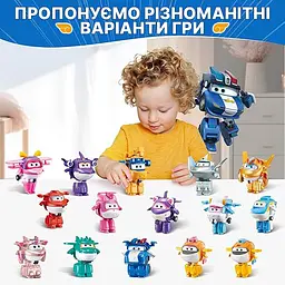 Ігрова фігурка-трансформер Super Wings Transform-a-Bots Люсі (Lucie) 5 см (EU780035) - мініатюра 4