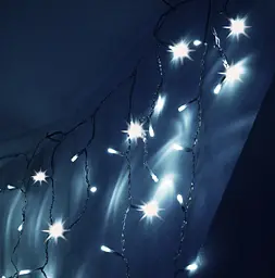 Гірлянда Chomik Бахрома 300 LED холодний білий 12 м (LED9850) - мініатюра 3