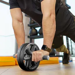 Ролик для пресу подвійний Gymtek чорний - мініатюра 9