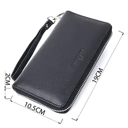 Красивий клатч унісекс на одне відділення з натуральної шкіри ST Leather 22697 чорний - мініатюра 7