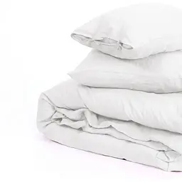 Простирадло на резинці MirSon Linen Winter flower Льон 150х200 см біле (2200008249489) - мініатюра 7