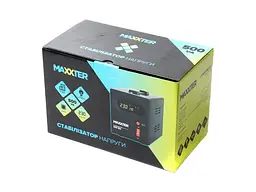 Стабілізатор напруги Maxxter MX-AVR-S500-01 - мініатюра 3