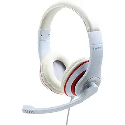 Ігрова гарнітура Gembird MHS-03-WTRD White-Red (MHS-03-WTRD) - мініатюра 1