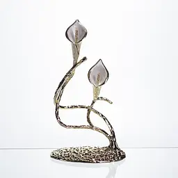 Декоративна фігурка Yiwu Calla Lilies 14х8х25 см металева статуетка колекційна для дому квітка калли декор на камін HP-7-19 - мініатюра 7
