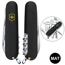 Ніж Victorinox Climber Mat 91мм 14функ чорн мат жовт.лого