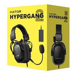 Ігрові навушники з мікрофоном Hator HTA940B Hypergang 2 USB 7.1 Black - мініатюра 8