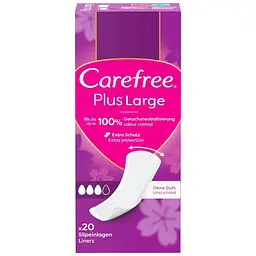 Щоденні прокладки Carefree Plus Large 20 шт. (3574661606248/3574661487649)